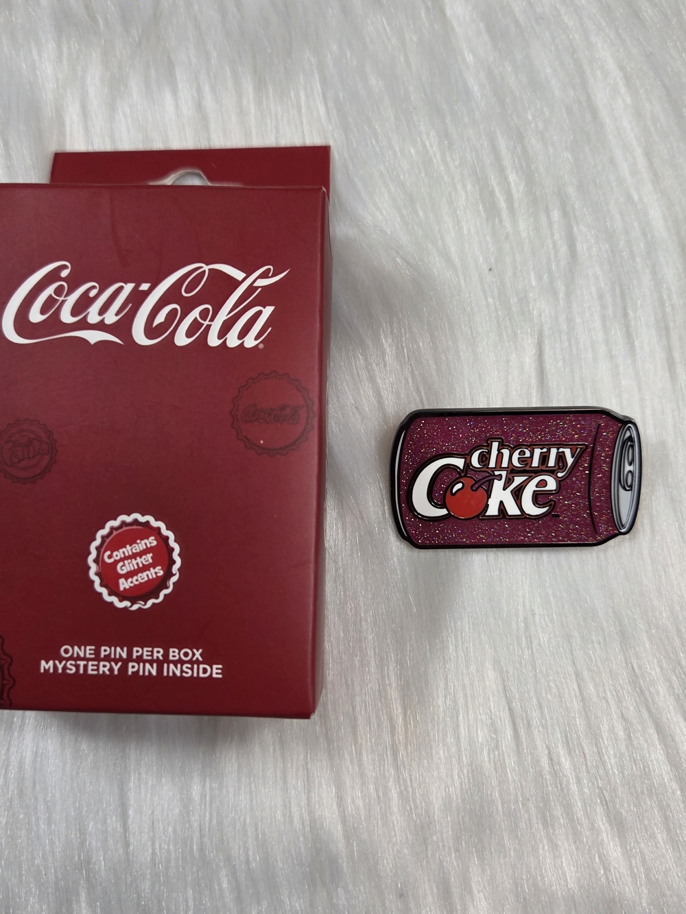 🆕️ Coca-Cola Cherry Coke Soda Can Blind Box Enamel Pin